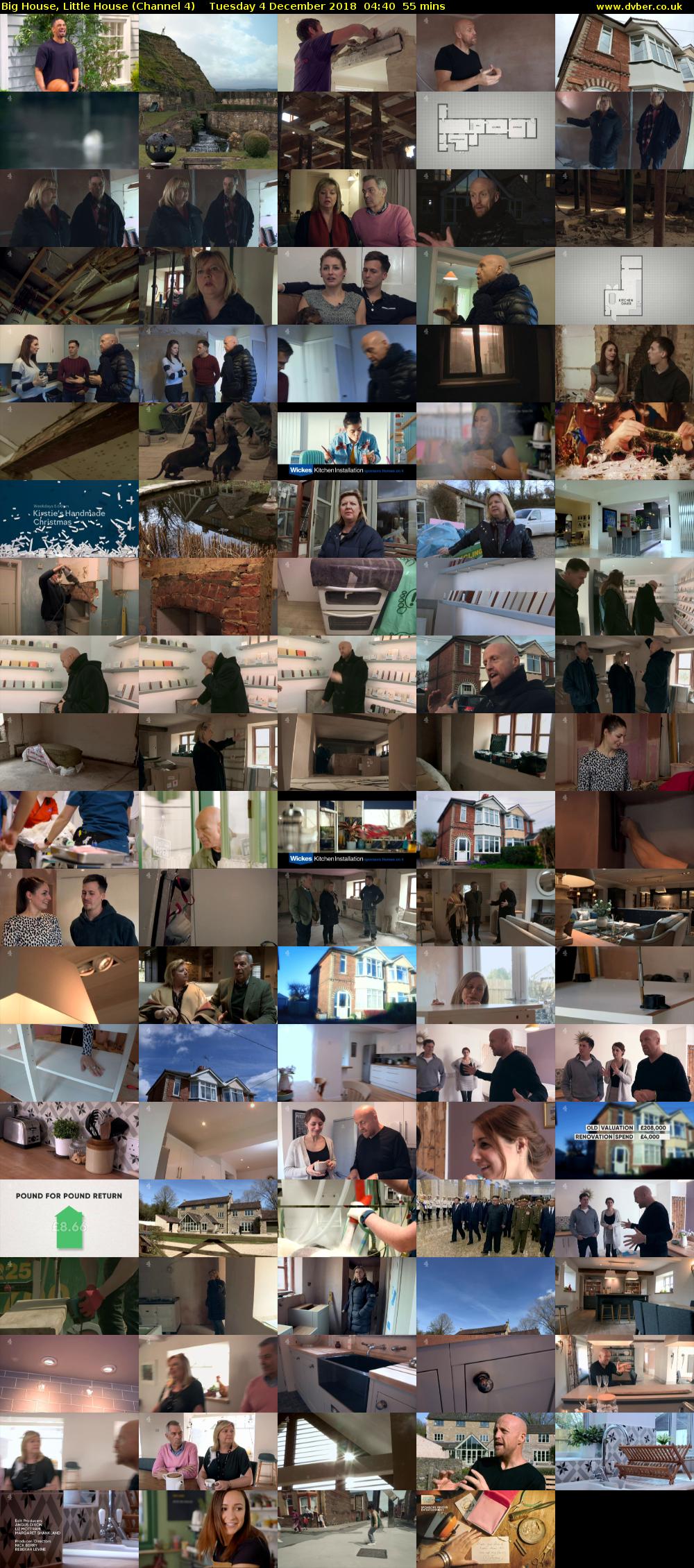 Big House, Little House (Channel 4) Tuesday 4 December 2018 04:40 - 05:35