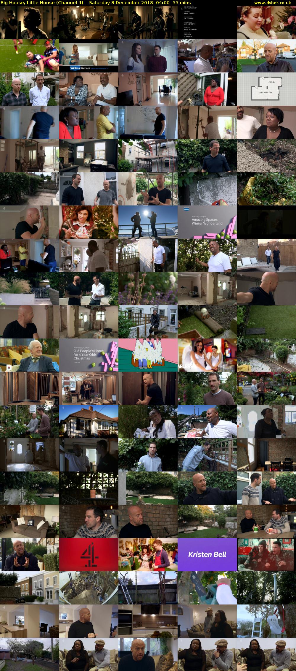 Big House, Little House (Channel 4) Saturday 8 December 2018 04:00 - 04:55