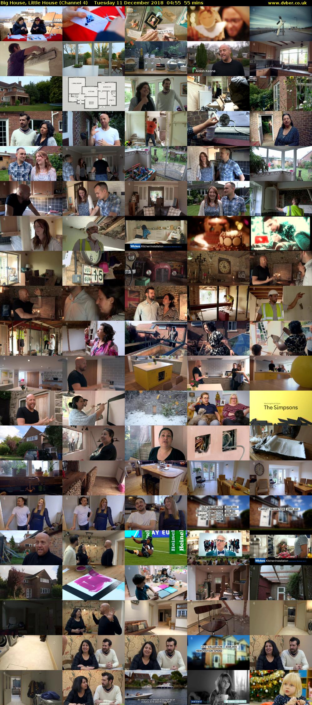 Big House, Little House (Channel 4) Tuesday 11 December 2018 04:55 - 05:50