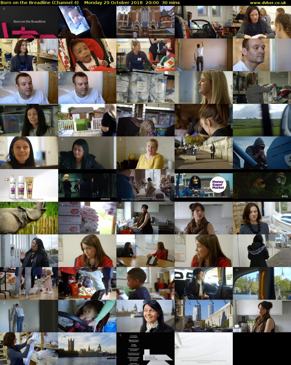 Born on the Breadline (Channel 4) Monday 29 October 2018 20:00 - 20:30