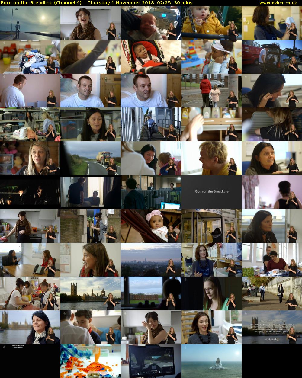 Born on the Breadline (Channel 4) Thursday 1 November 2018 02:25 - 02:55