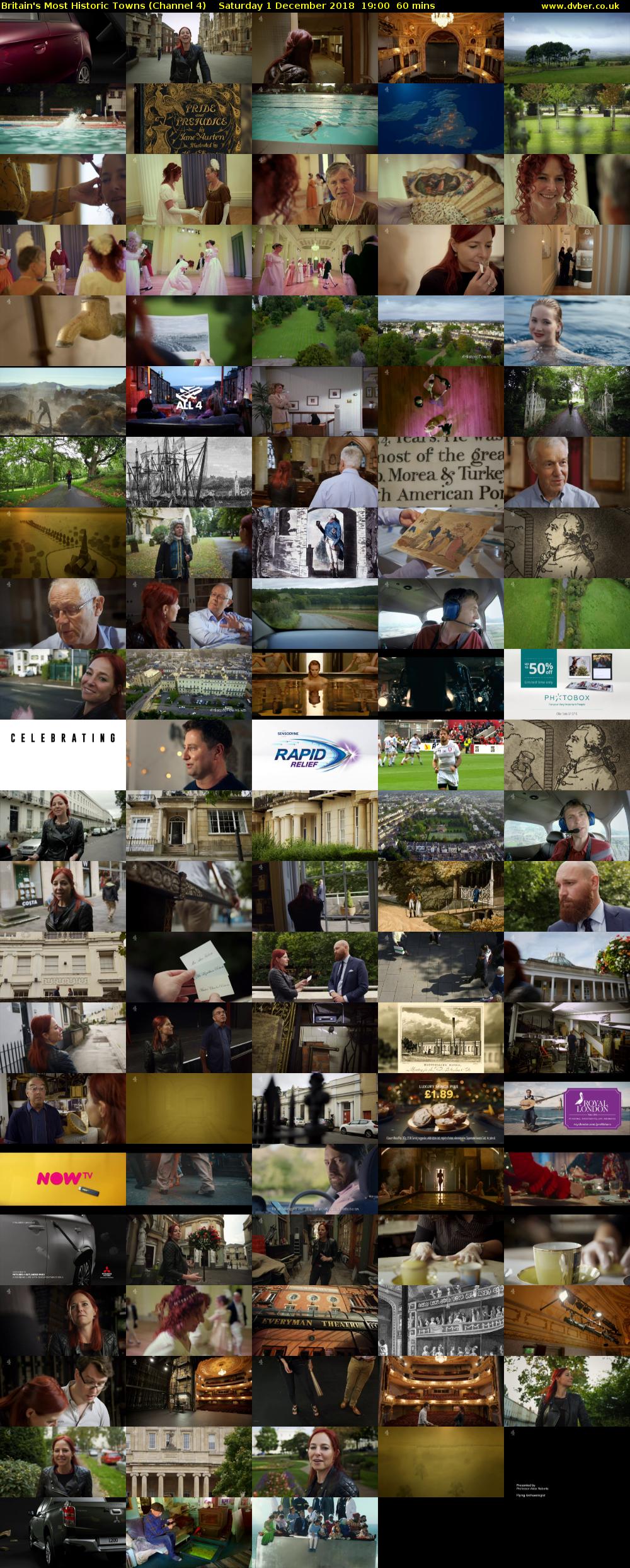 Britain's Most Historic Towns (Channel 4) Saturday 1 December 2018 19:00 - 20:00