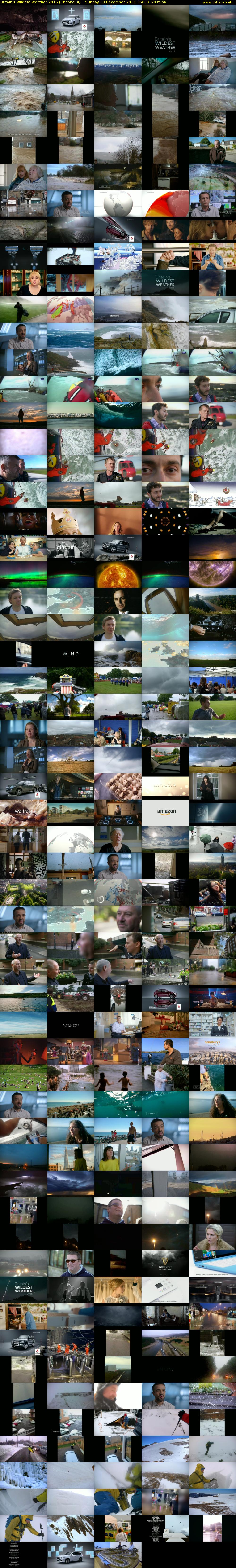 Britain's Wildest Weather 2016 (Channel 4) Sunday 18 December 2016 19:30 - 21:00