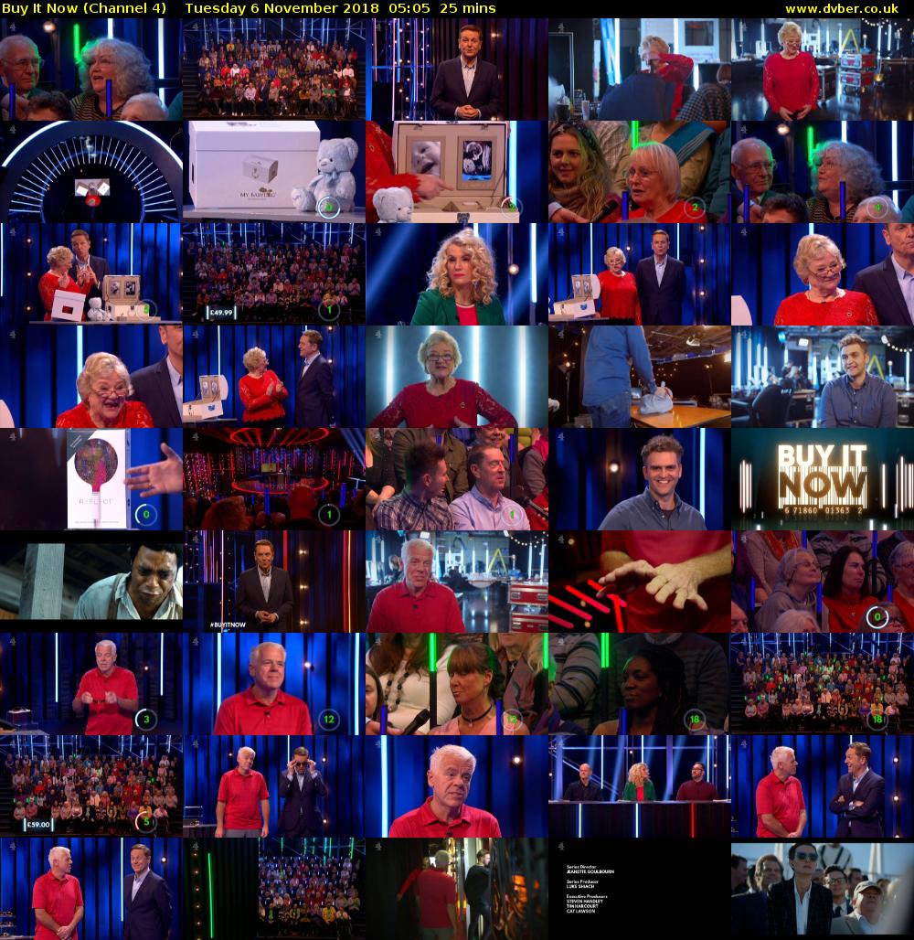 Buy It Now (Channel 4) Tuesday 6 November 2018 05:05 - 05:30