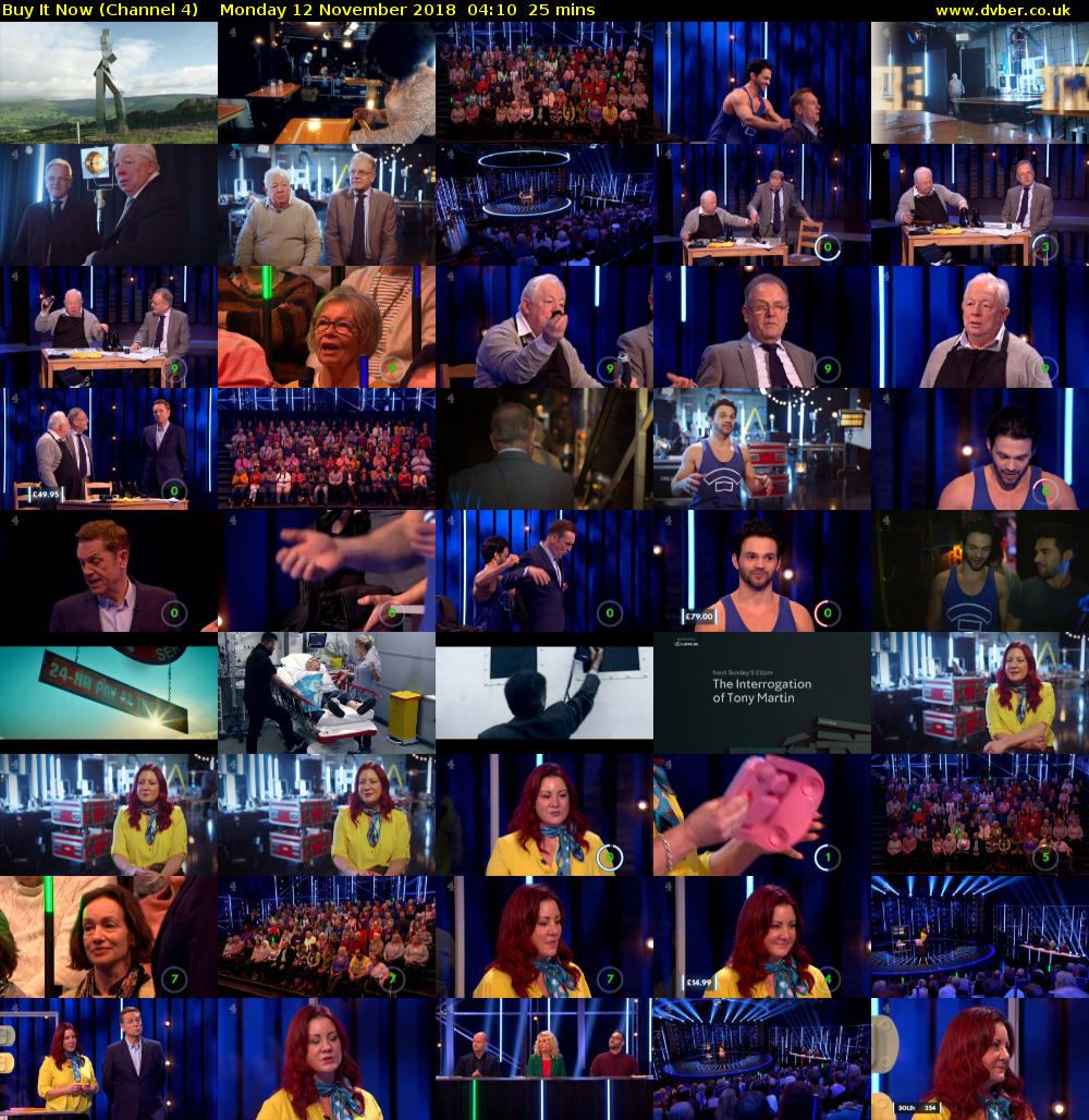 Buy It Now (Channel 4) Monday 12 November 2018 04:10 - 04:35