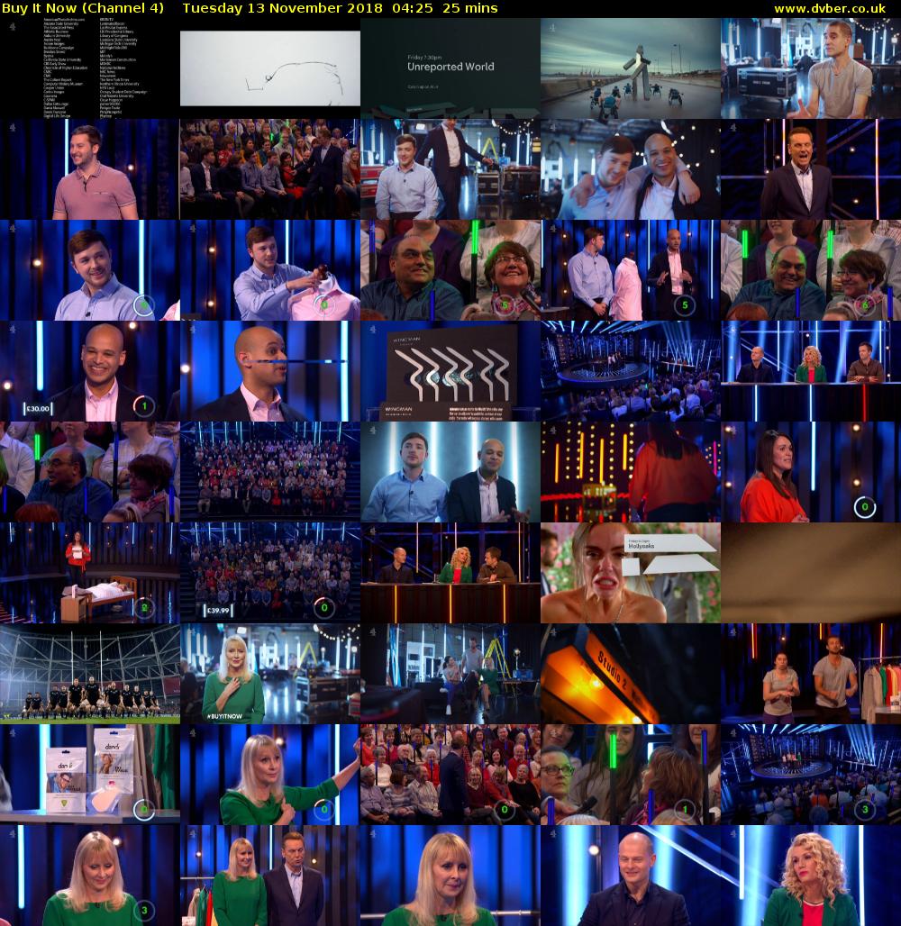 Buy It Now (Channel 4) Tuesday 13 November 2018 04:25 - 04:50