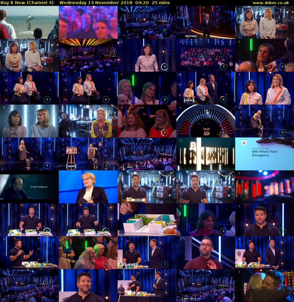 Buy It Now (Channel 4) Wednesday 14 November 2018 04:20 - 04:45