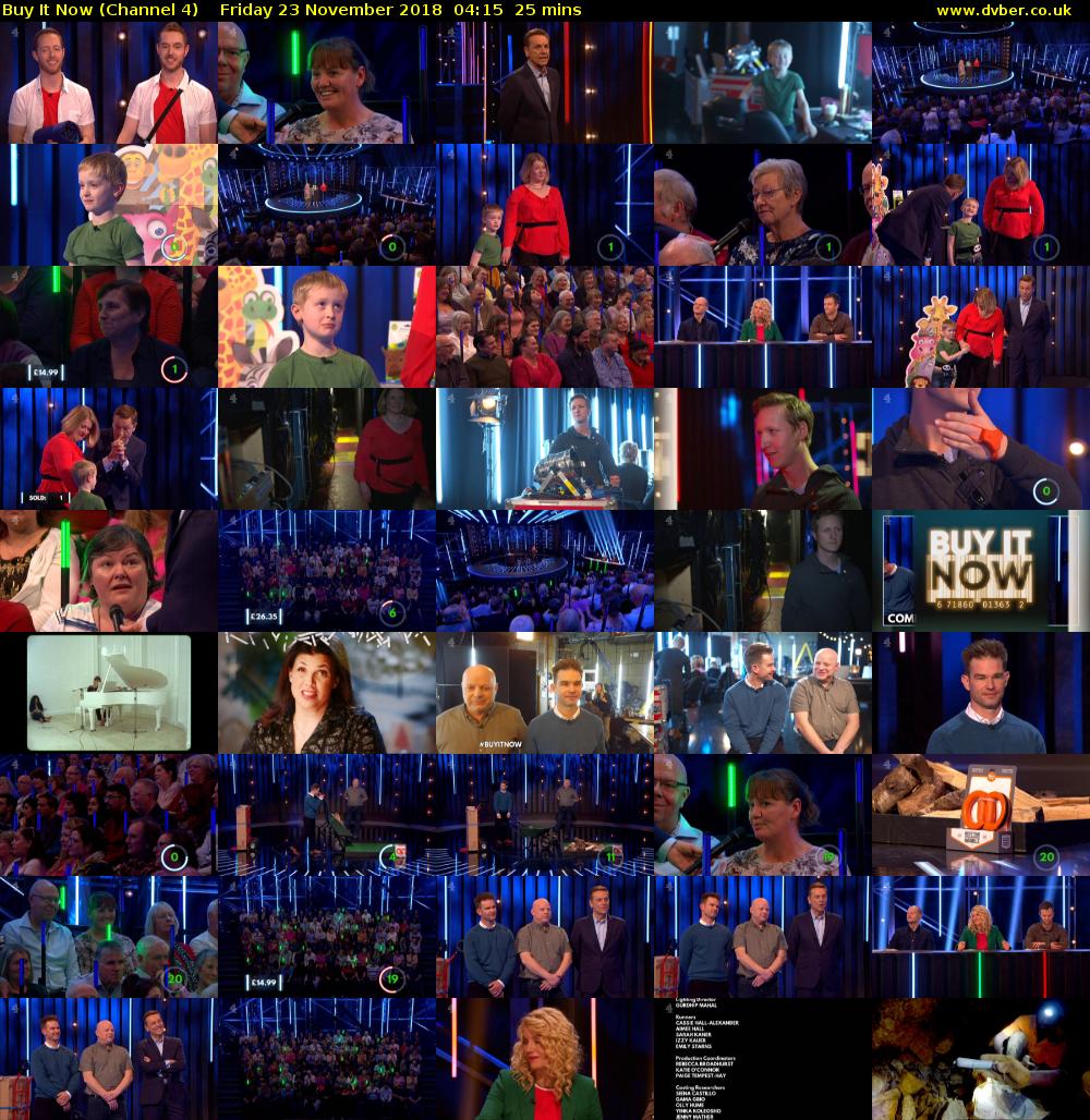 Buy It Now (Channel 4) Friday 23 November 2018 04:15 - 04:40