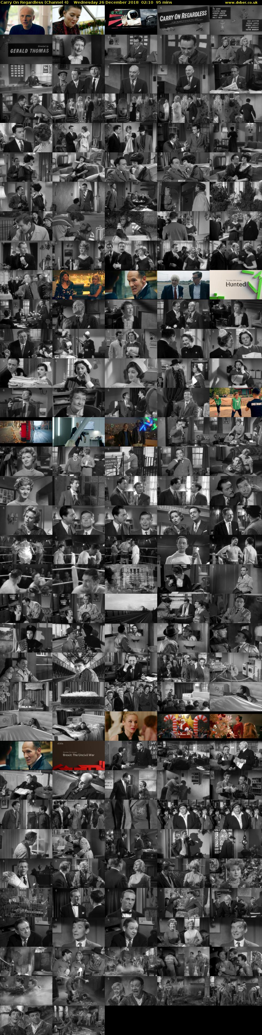 Carry On Regardless (Channel 4) Wednesday 26 December 2018 02:10 - 03:45