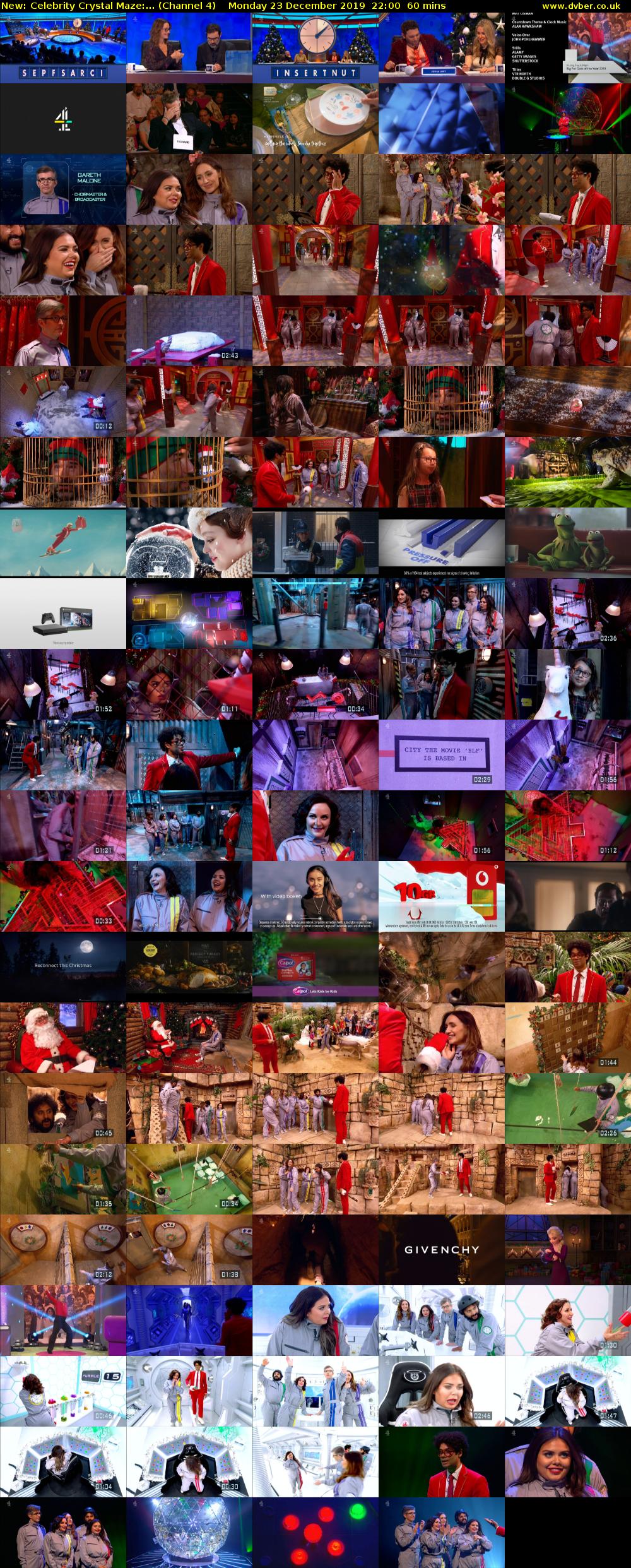 Celebrity Crystal Maze:... (Channel 4) Monday 23 December 2019 22:00 - 23:00