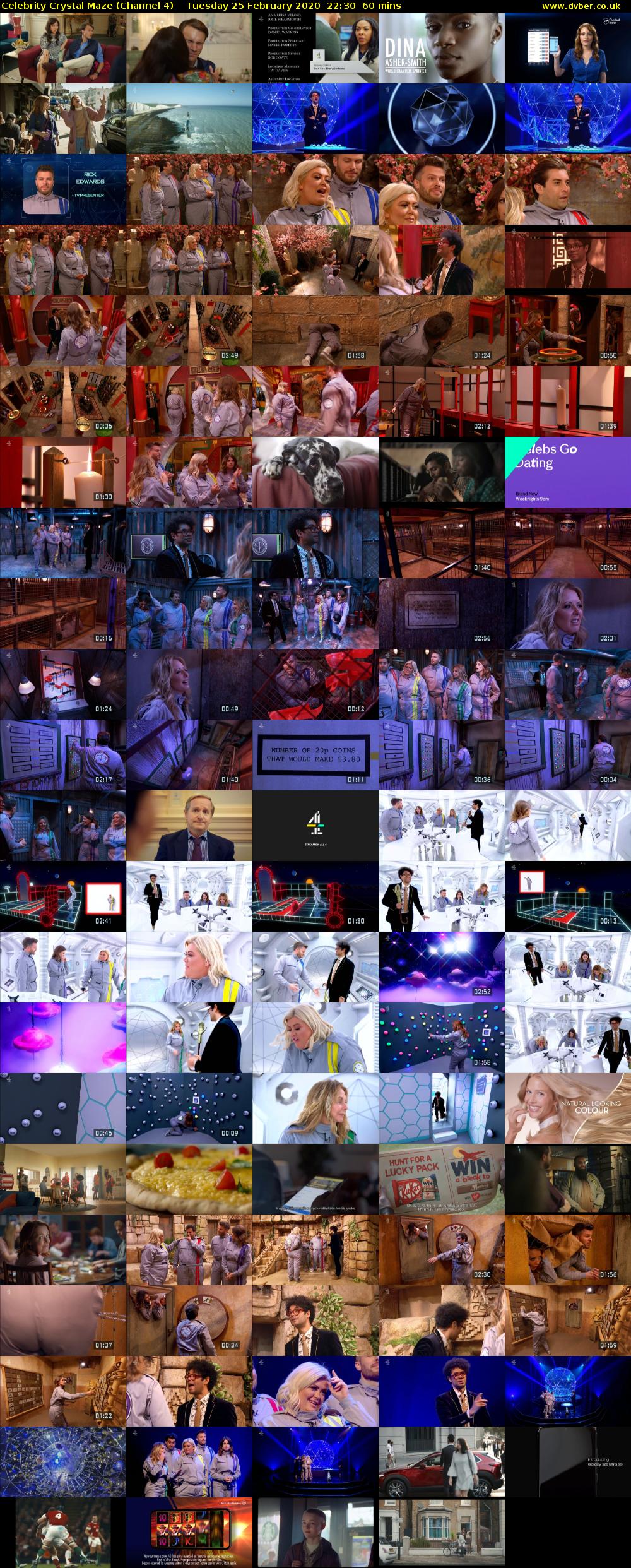 Celebrity Crystal Maze (Channel 4) Tuesday 25 February 2020 22:30 - 23:30