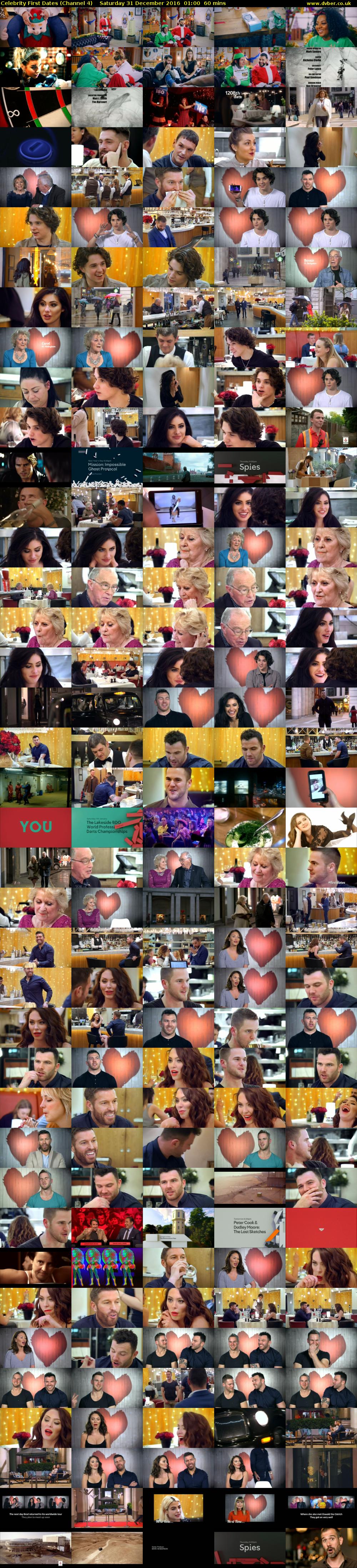 Celebrity First Dates (Channel 4) Saturday 31 December 2016 01:00 - 02:00