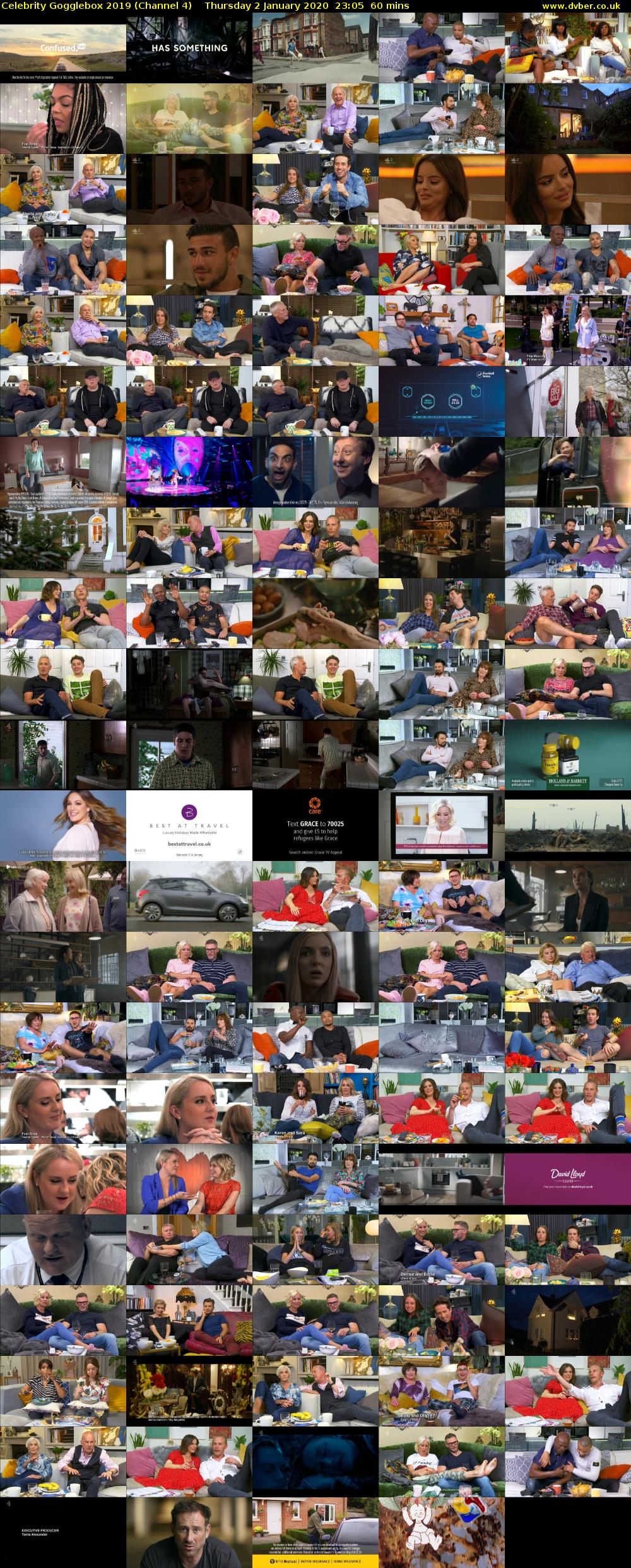 Celebrity Gogglebox 2019 (Channel 4) Thursday 2 January 2020 23:05 - 00:05