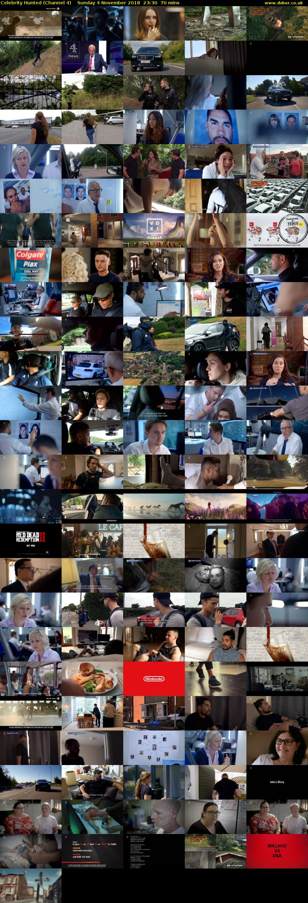 Celebrity Hunted (Channel 4) Sunday 4 November 2018 23:30 - 00:40