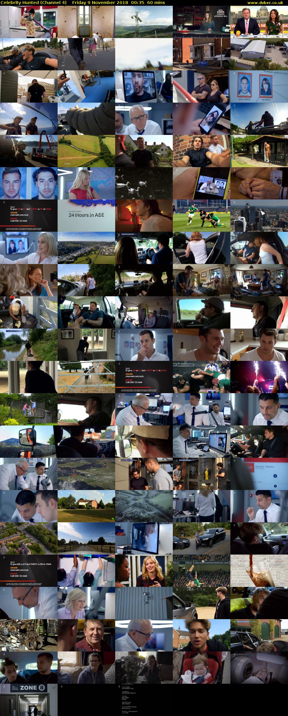 Celebrity Hunted (Channel 4) Friday 9 November 2018 00:35 - 01:35