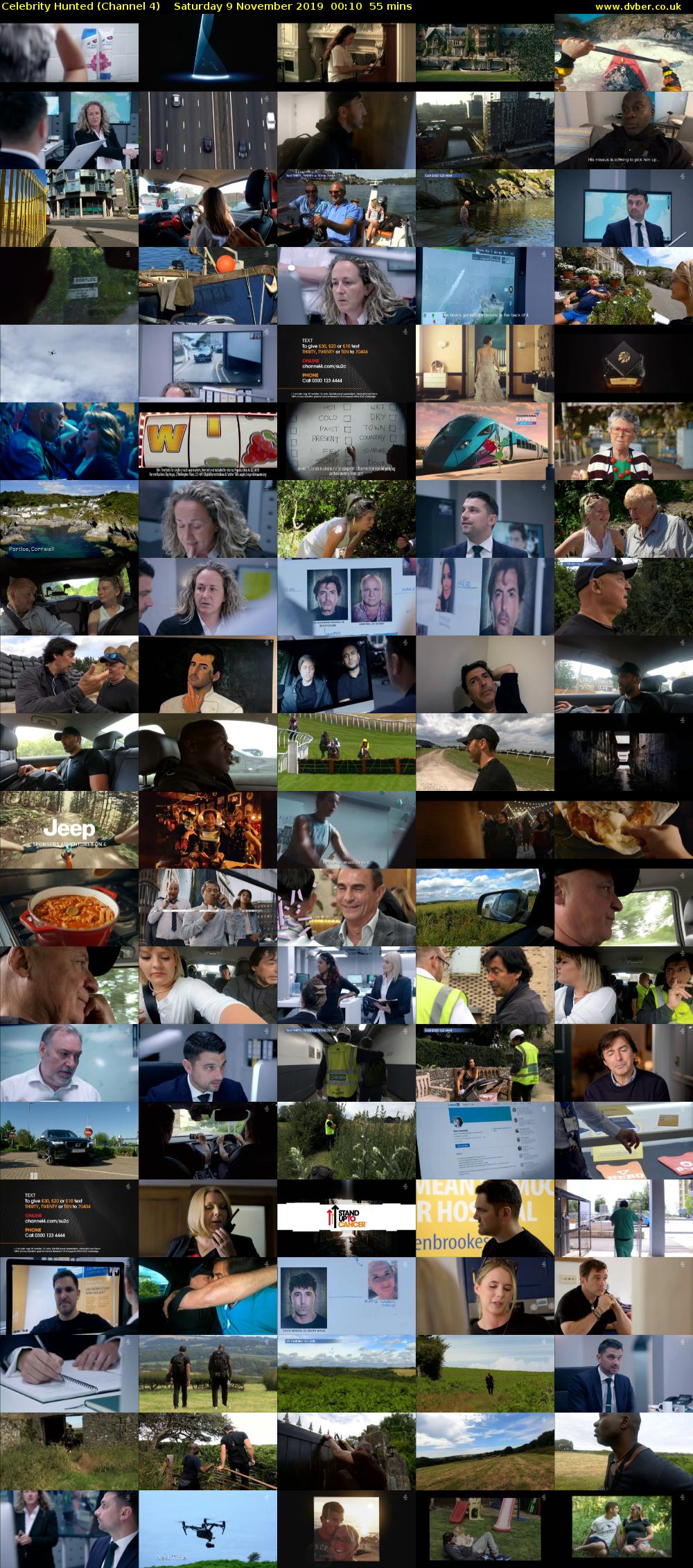 Celebrity Hunted (Channel 4) Saturday 9 November 2019 00:10 - 01:05