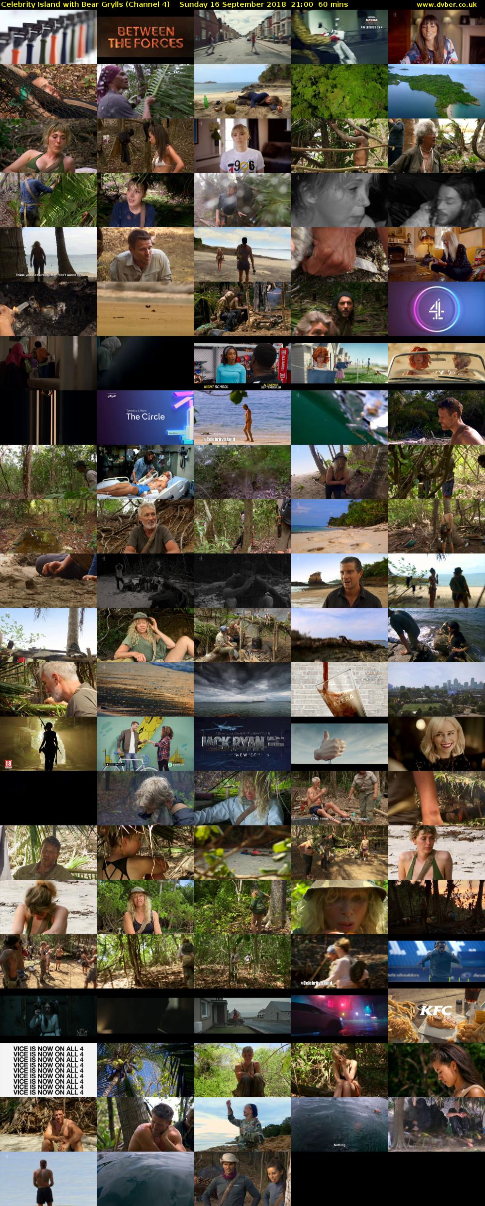 Celebrity Island with Bear Grylls (Channel 4) Sunday 16 September 2018 21:00 - 22:00