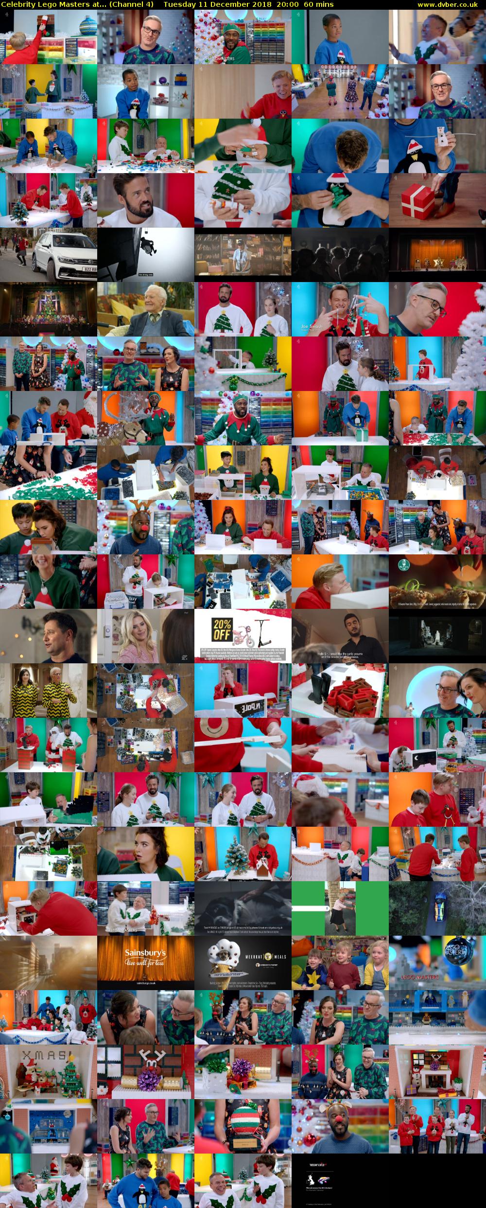 Celebrity Lego Masters at... (Channel 4) Tuesday 11 December 2018 20:00 - 21:00