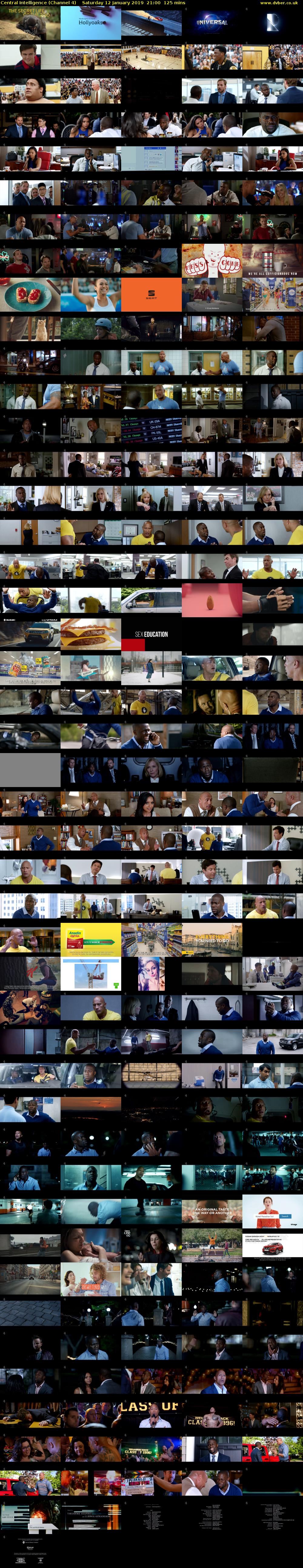 Central Intelligence (Channel 4) Saturday 12 January 2019 21:00 - 23:05