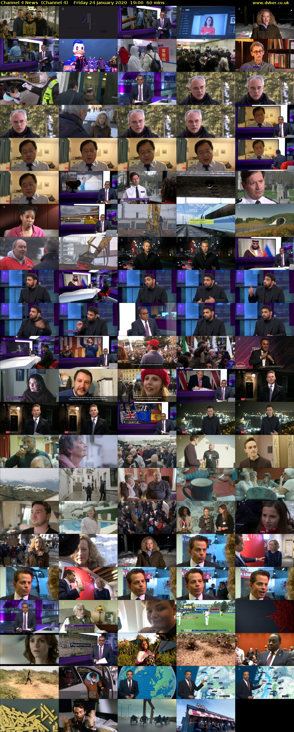 Channel 4 News  (Channel 4) Friday 24 January 2020 19:00 - 20:00