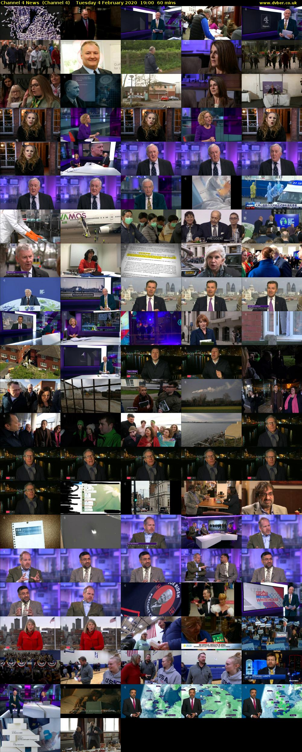 Channel 4 News  (Channel 4) Tuesday 4 February 2020 19:00 - 20:00