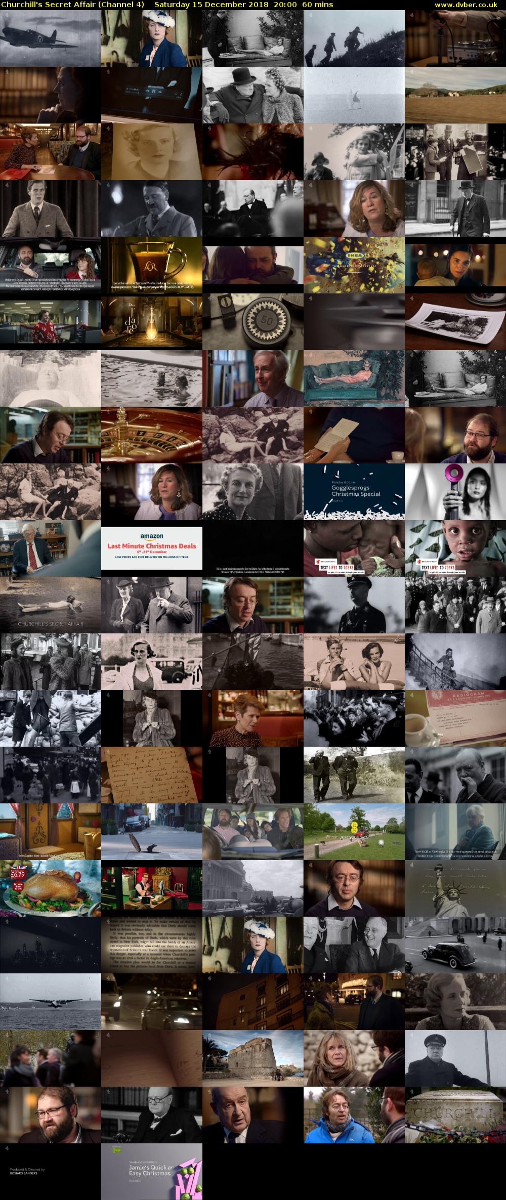 Churchill's Secret Affair (Channel 4) Saturday 15 December 2018 20:00 - 21:00