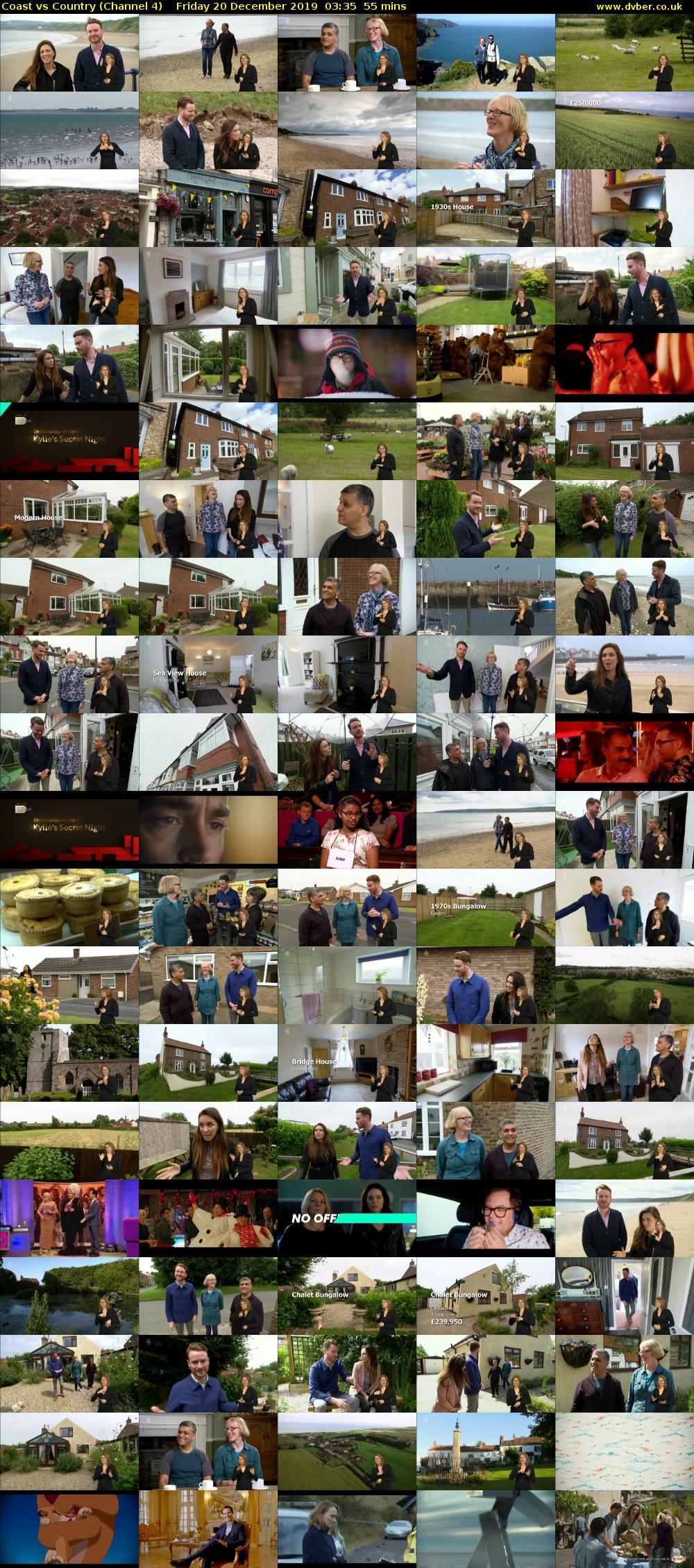 Coast vs Country (Channel 4) Friday 20 December 2019 03:35 - 04:30