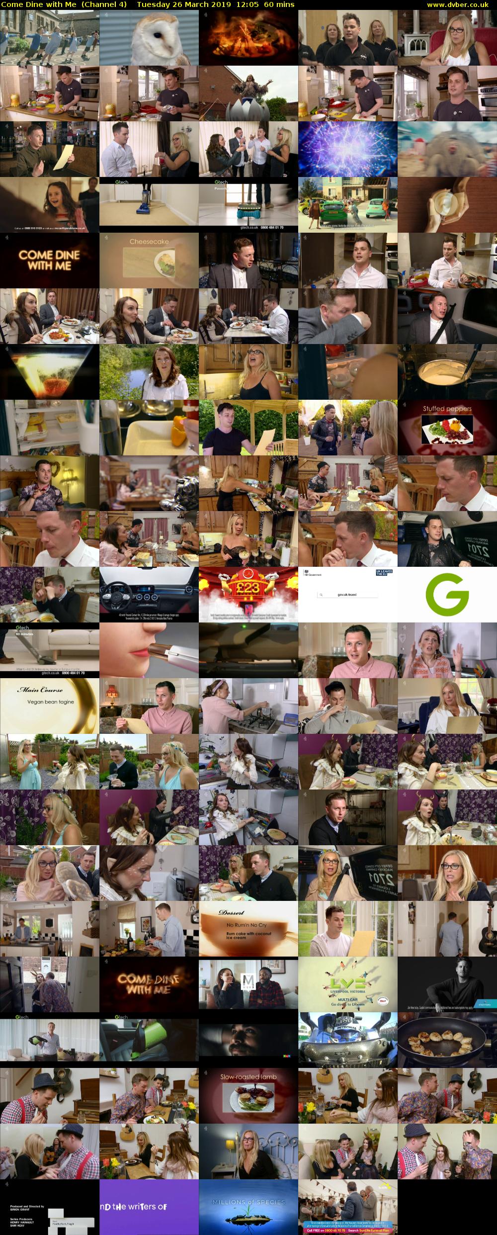 Come Dine with Me  (Channel 4) Tuesday 26 March 2019 12:05 - 13:05