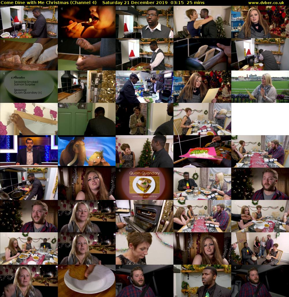 Come Dine with Me Christmas (Channel 4) Saturday 21 December 2019 03:15 - 03:40