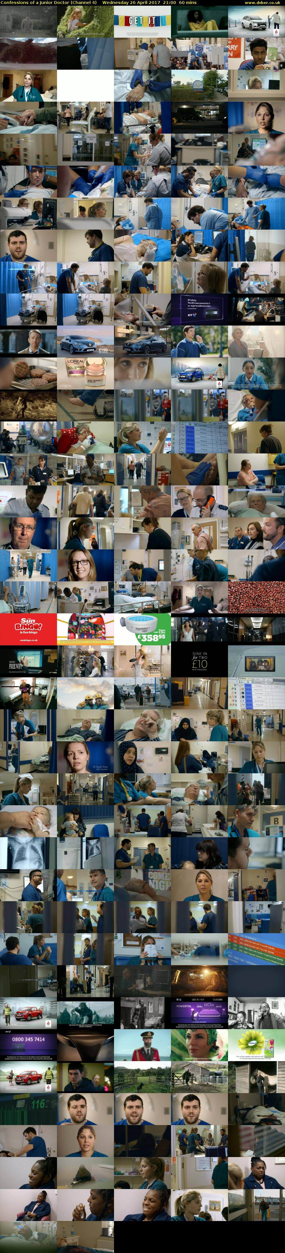 Confessions of a Junior Doctor (Channel 4) Wednesday 26 April 2017 21:00 - 22:00
