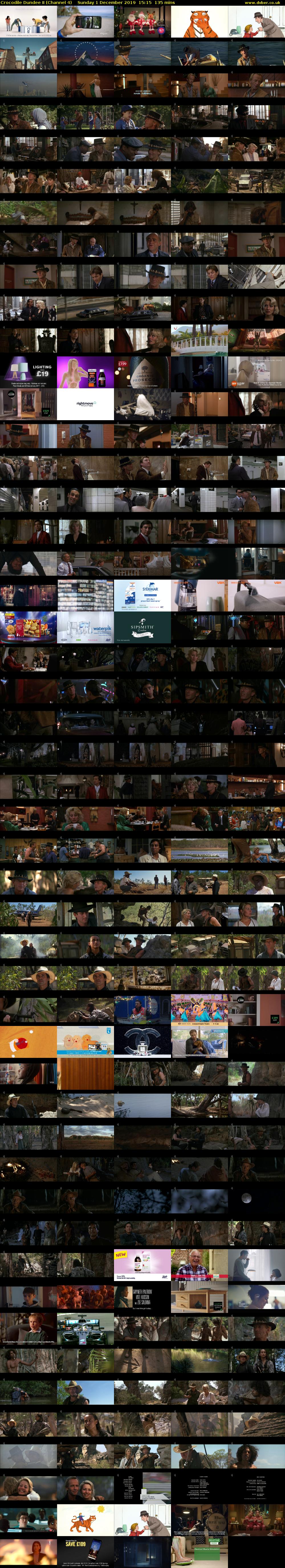 Crocodile Dundee II (Channel 4) Sunday 1 December 2019 15:15 - 17:30