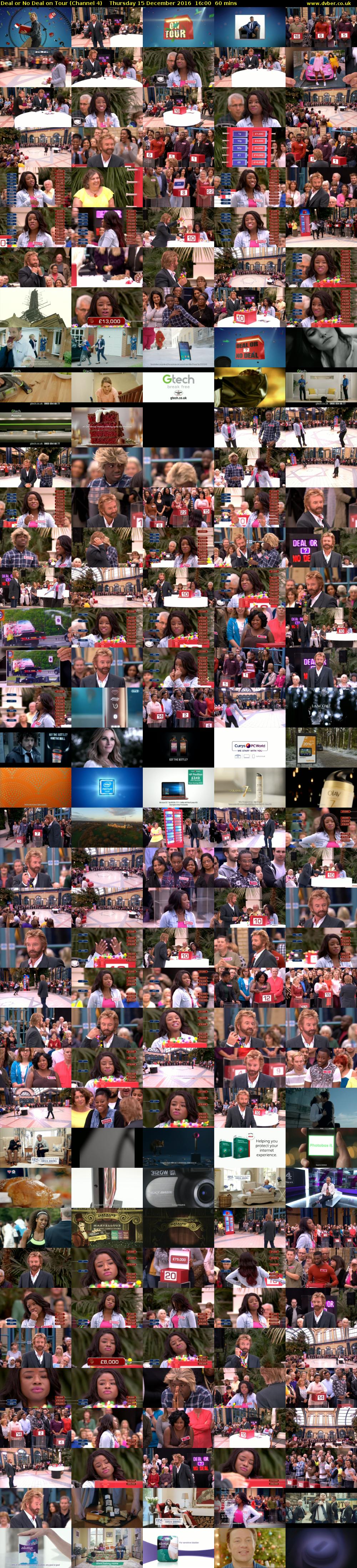 Deal or No Deal on Tour (Channel 4) Thursday 15 December 2016 16:00 - 17:00