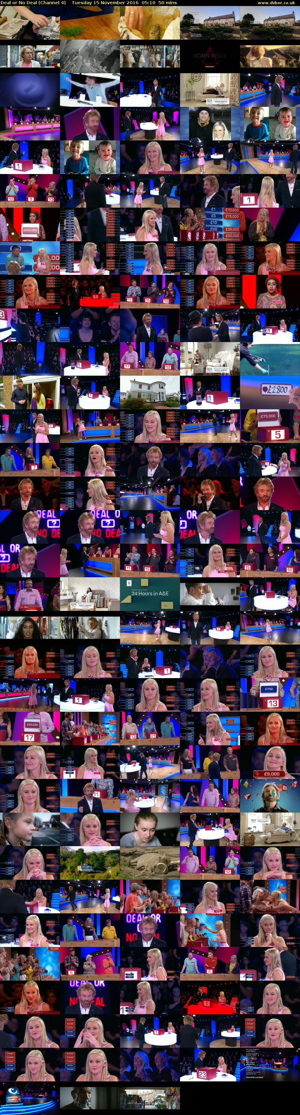 Deal or No Deal (Channel 4) Tuesday 15 November 2016 05:10 - 06:00