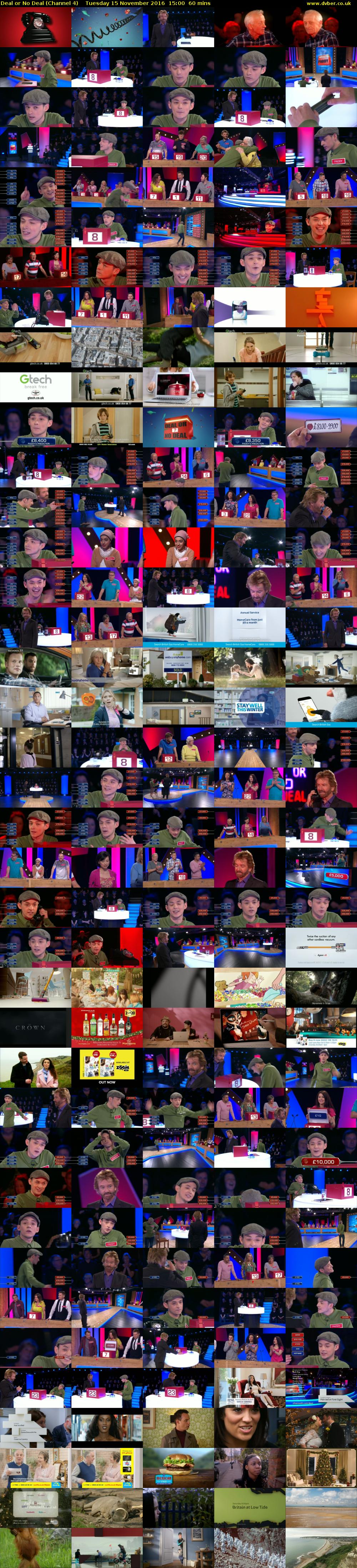 Deal or No Deal (Channel 4) Tuesday 15 November 2016 15:00 - 16:00