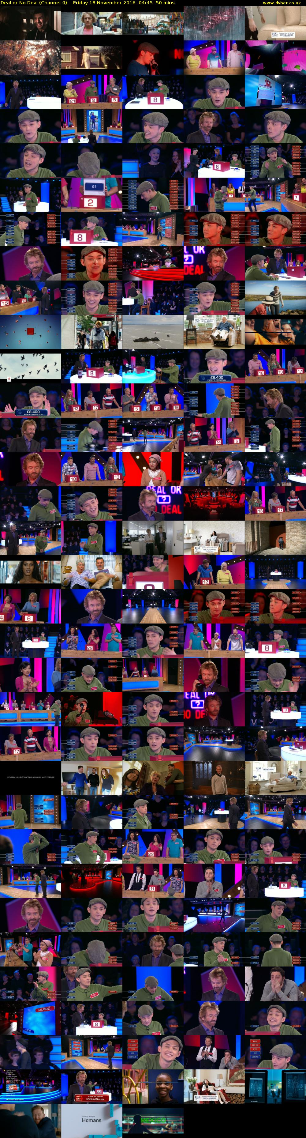 Deal or No Deal (Channel 4) Friday 18 November 2016 04:45 - 05:35
