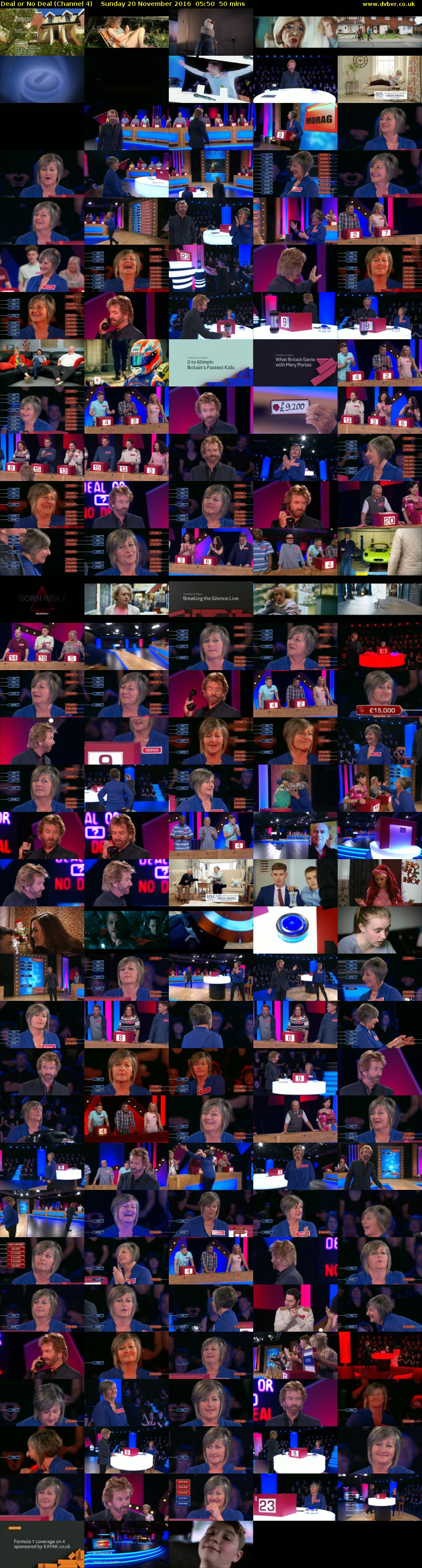 Deal or No Deal (Channel 4) Sunday 20 November 2016 05:50 - 06:40