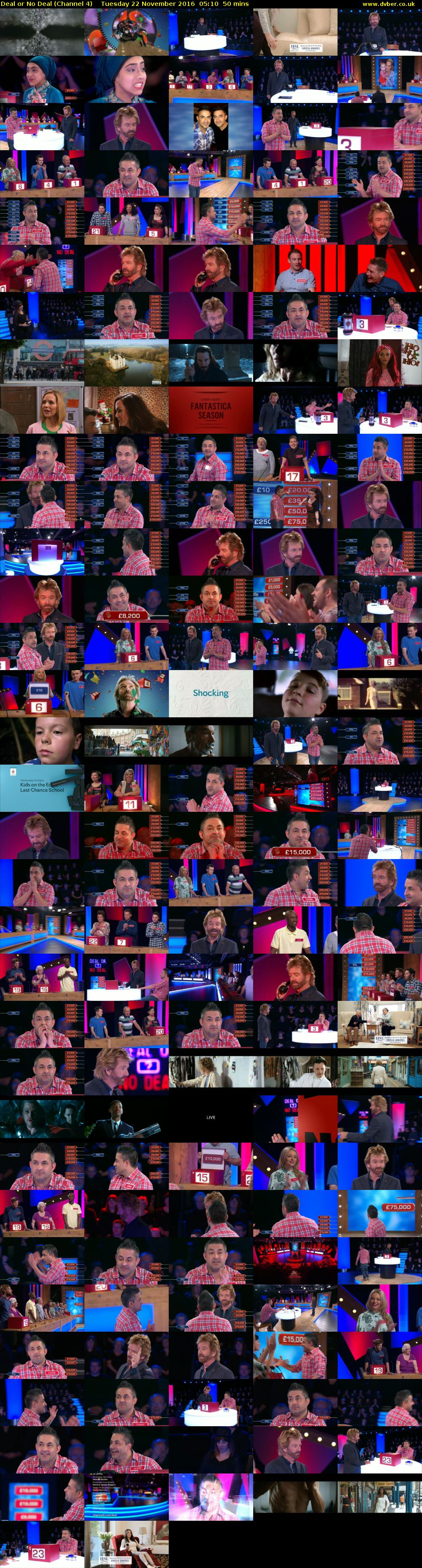 Deal or No Deal (Channel 4) Tuesday 22 November 2016 05:10 - 06:00