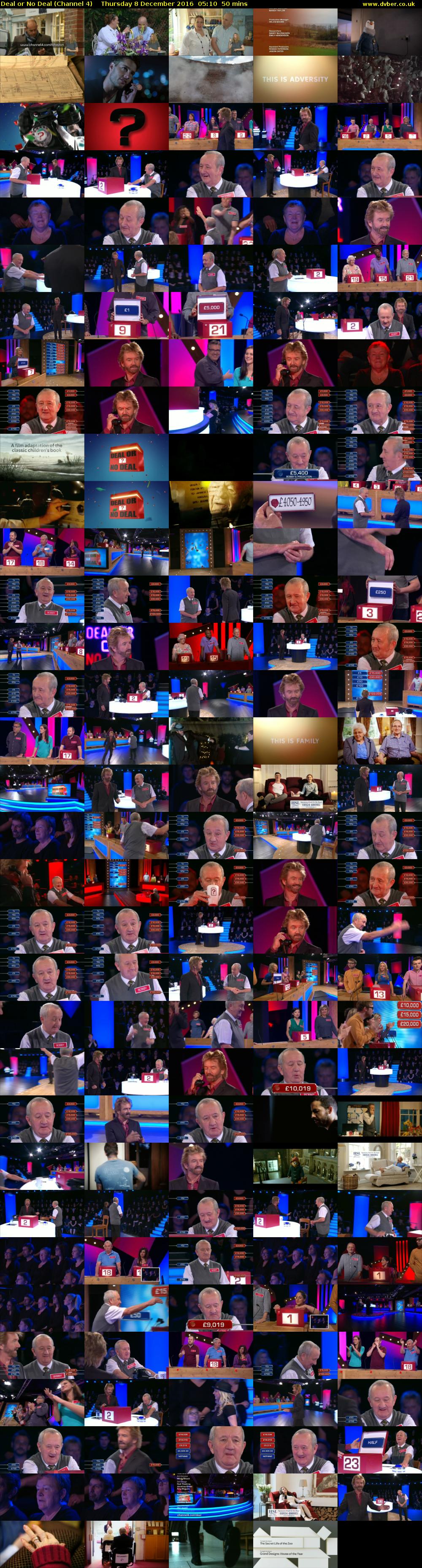 Deal or No Deal (Channel 4) Thursday 8 December 2016 05:10 - 06:00