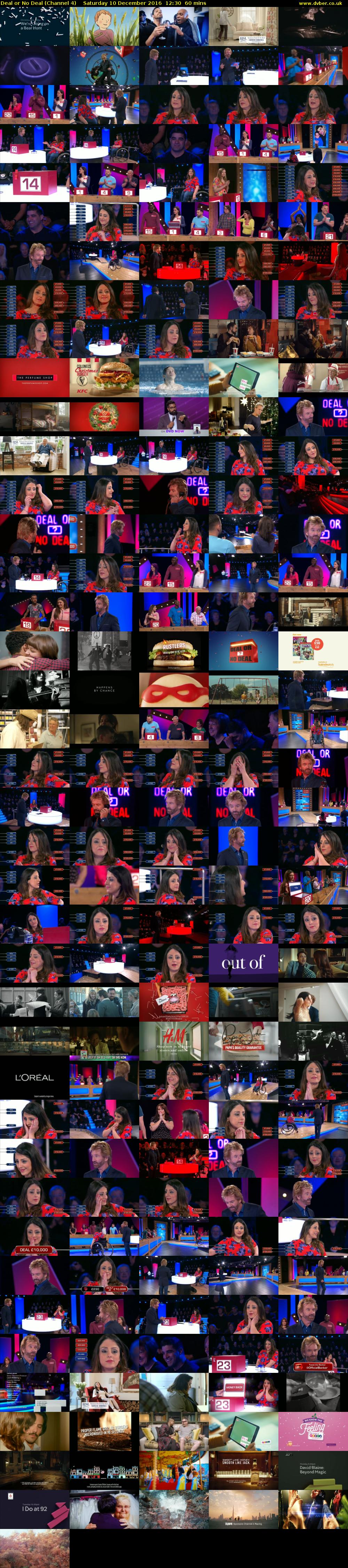 Deal or No Deal (Channel 4) Saturday 10 December 2016 12:30 - 13:30