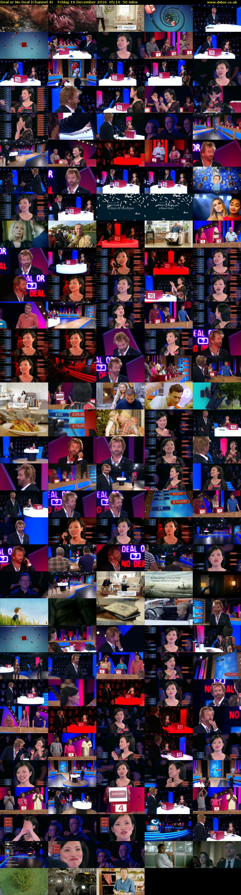 Deal or No Deal (Channel 4) Friday 16 December 2016 05:10 - 06:00