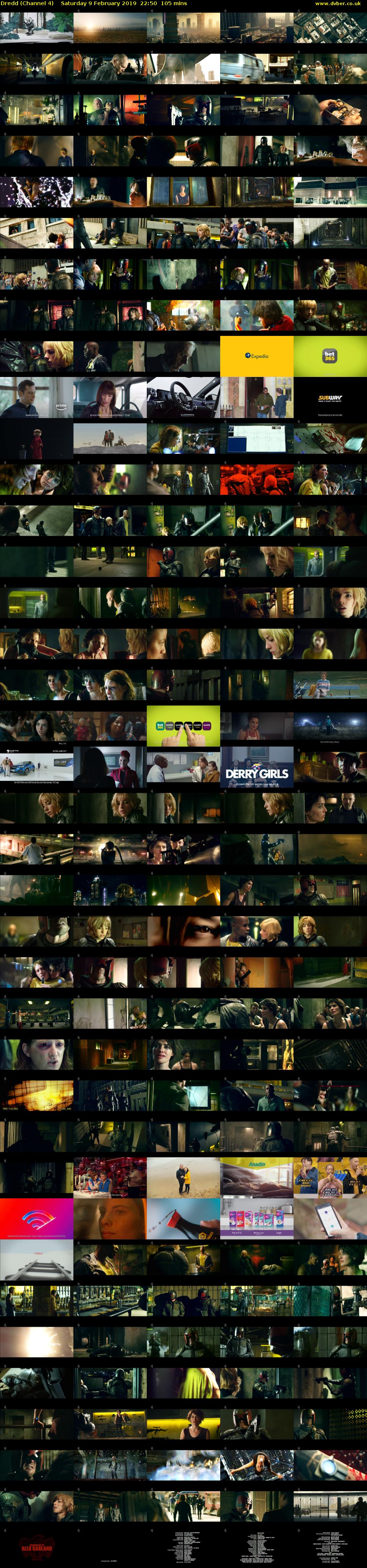 Dredd (Channel 4) Saturday 9 February 2019 22:50 - 00:35
