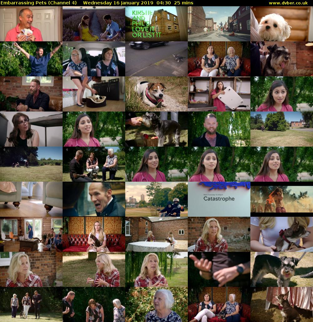 Embarrassing Pets (Channel 4) Wednesday 16 January 2019 04:30 - 04:55