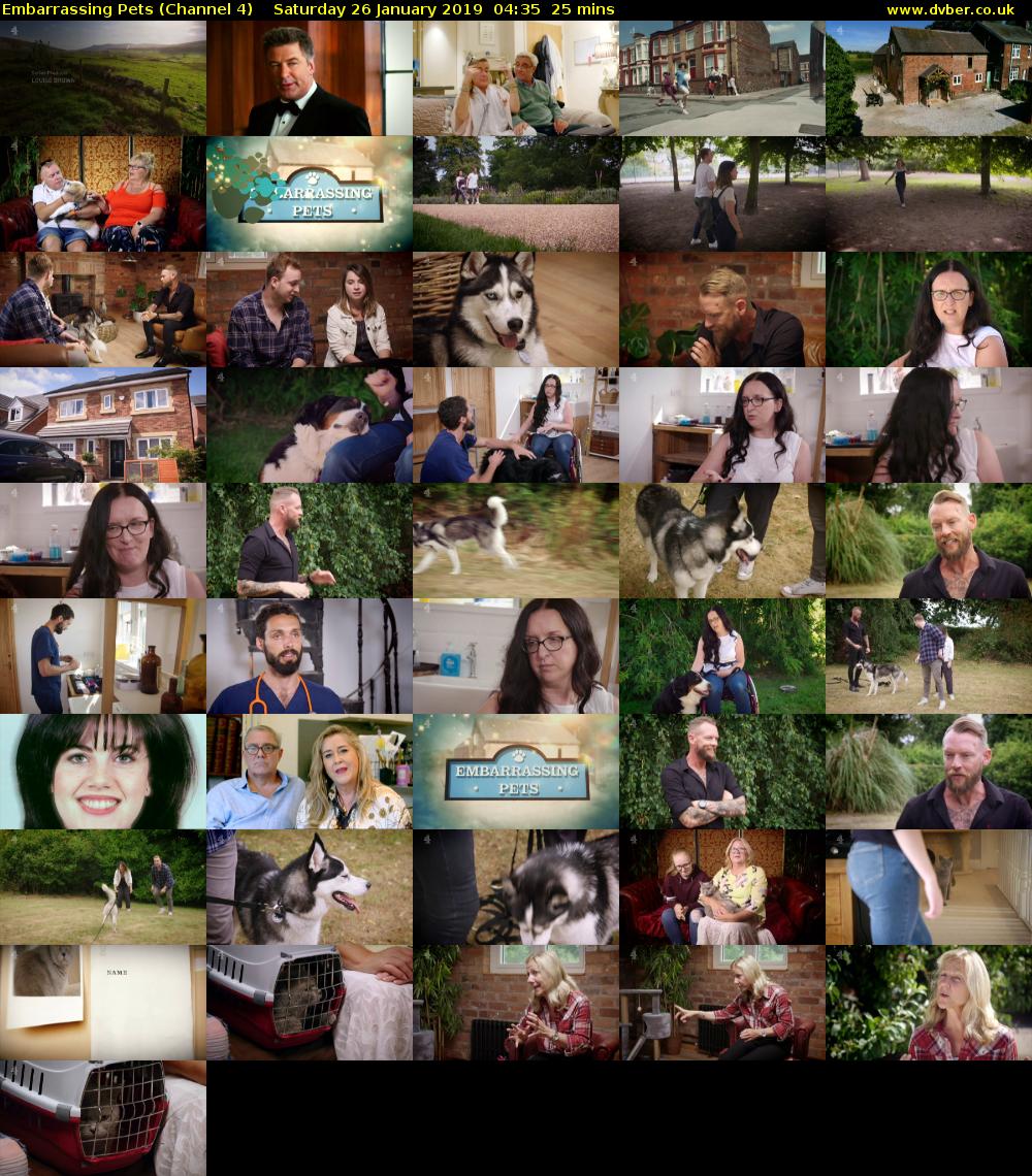 Embarrassing Pets (Channel 4) Saturday 26 January 2019 04:35 - 05:00