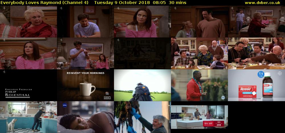 Everybody Loves Raymond (Channel 4) Tuesday 9 October 2018 08:05 - 08:35