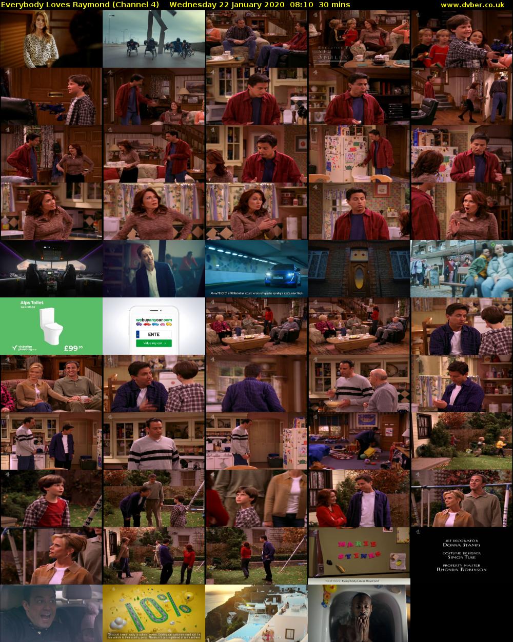 Everybody Loves Raymond (Channel 4) Wednesday 22 January 2020 08:10 - 08:40