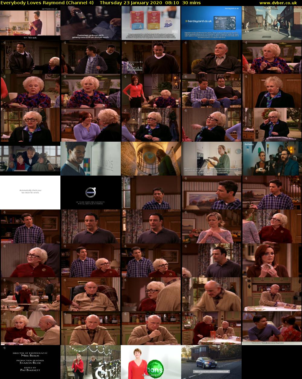Everybody Loves Raymond (Channel 4) Thursday 23 January 2020 08:10 - 08:40