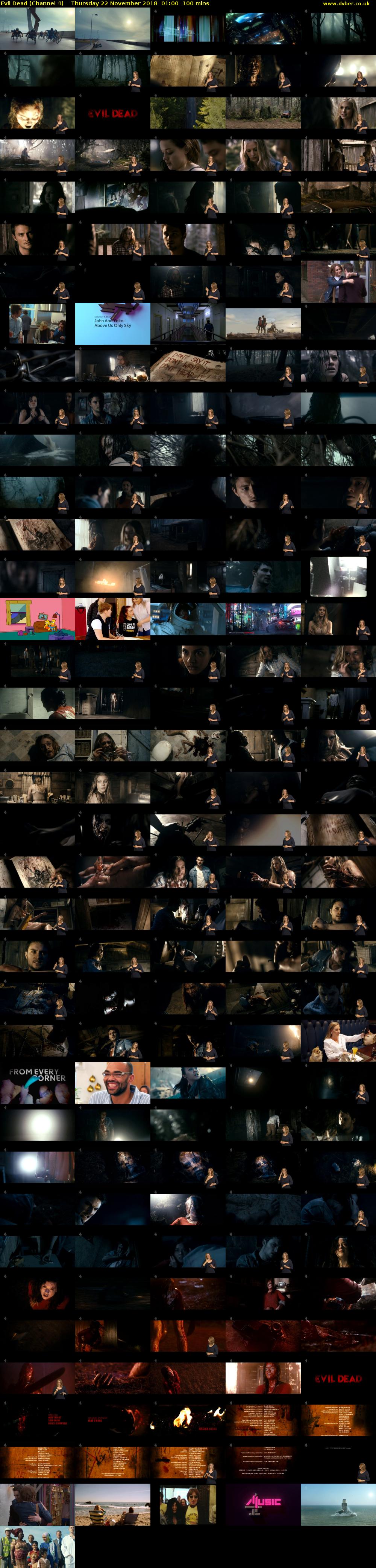 Evil Dead (Channel 4) Thursday 22 November 2018 01:00 - 02:40