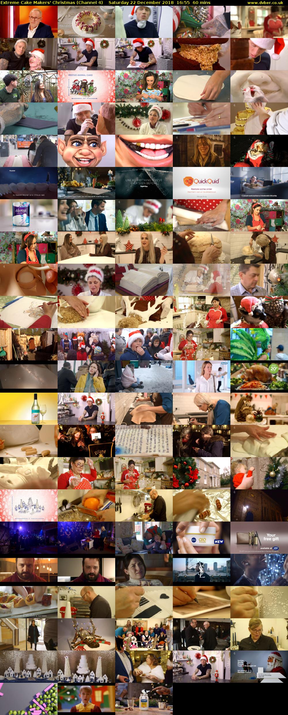 Extreme Cake Makers' Christmas (Channel 4) Saturday 22 December 2018 16:55 - 17:55