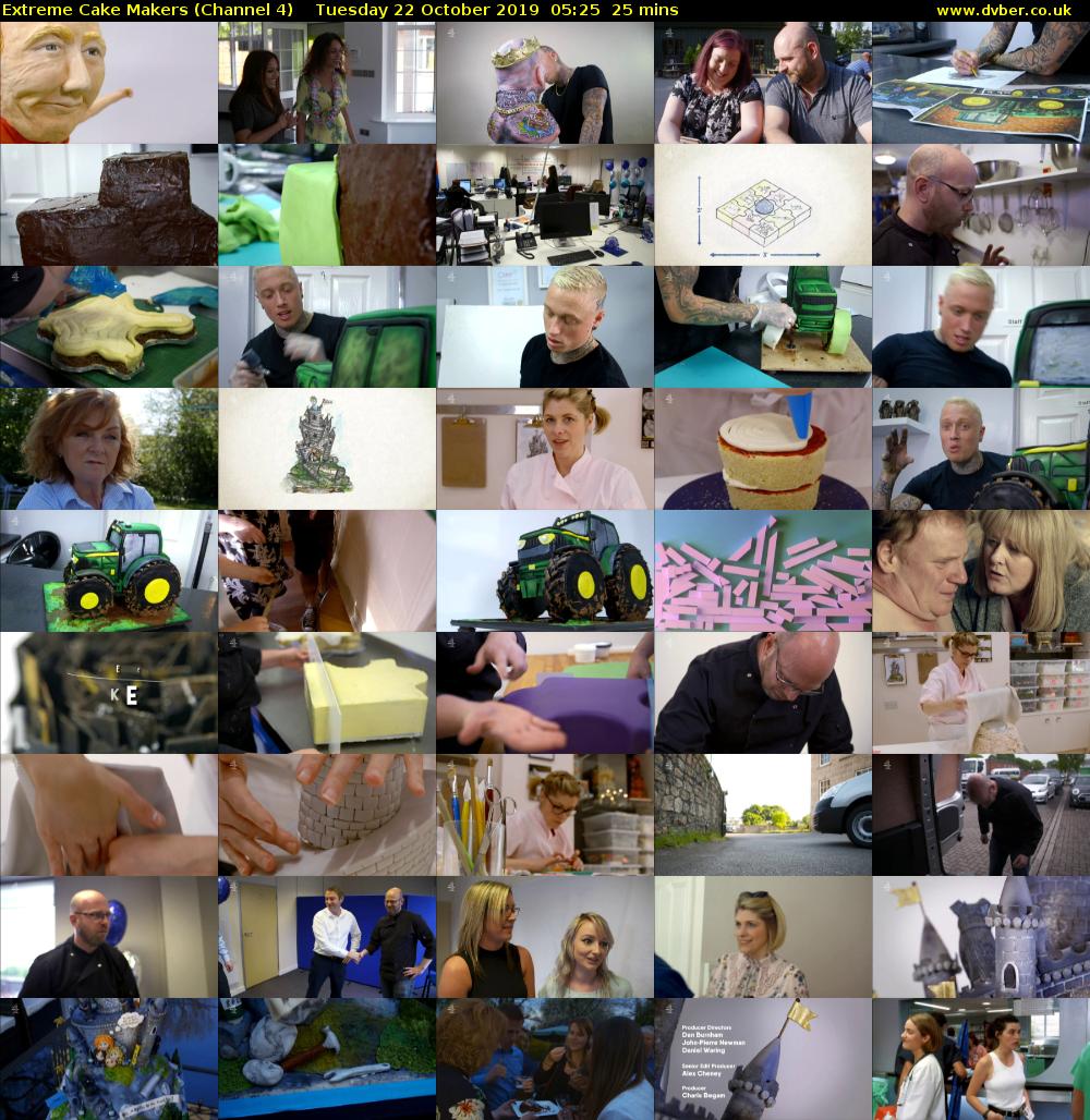 Extreme Cake Makers (Channel 4) Tuesday 22 October 2019 05:25 - 05:50