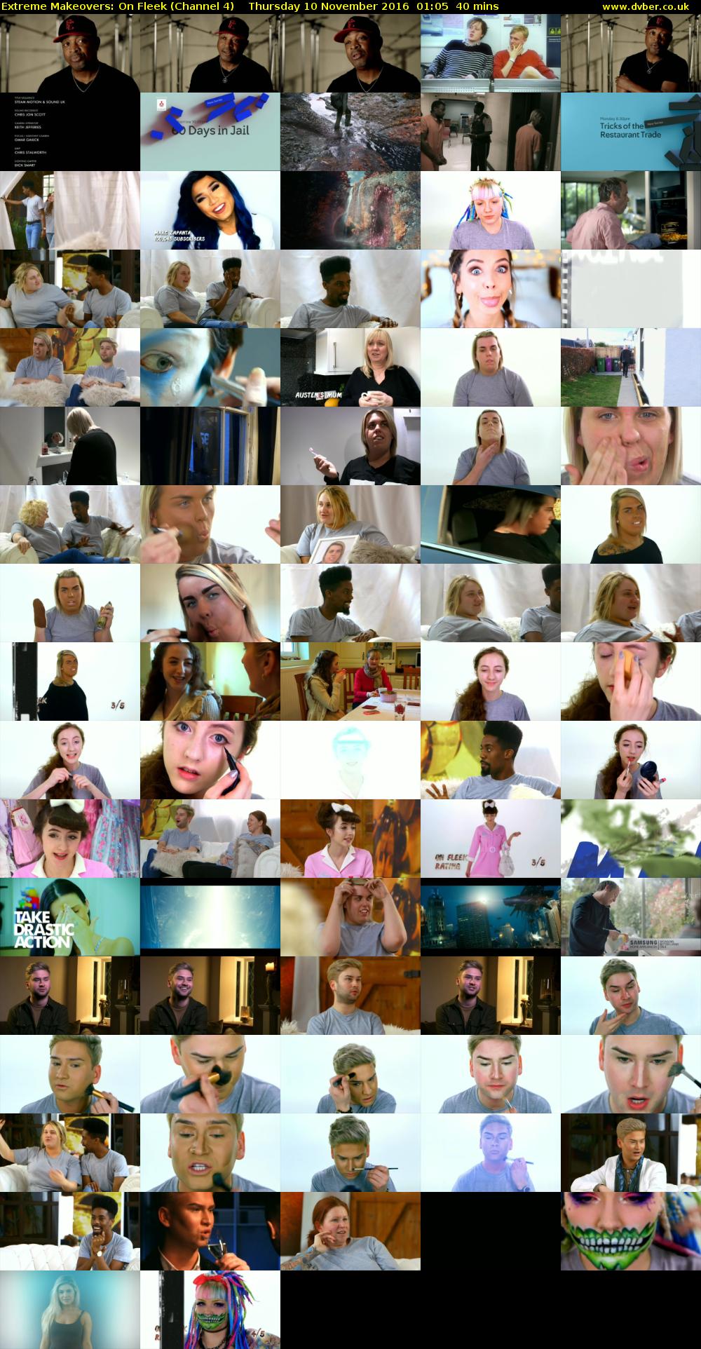 Extreme Makeovers: On Fleek (Channel 4) Thursday 10 November 2016 01:05 - 01:45